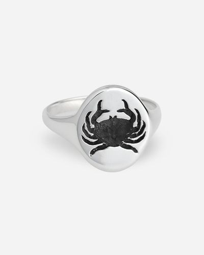 J.Crew Talon Jewelry Zodiac Signet Ring - White