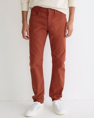 J.Crew 484 Slim-Fit Garment-Dyed Five-Pocket Pant - Red
