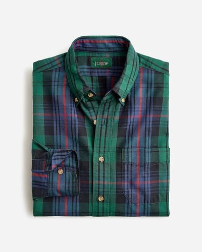 J.Crew Giant-Fit Oxford Shirt - Green