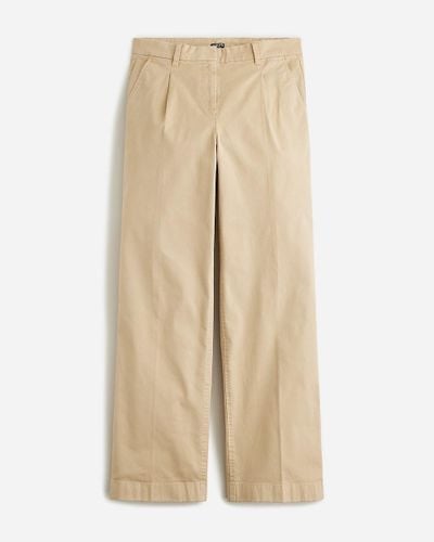 J.Crew Pleated Capeside Chino Pant - Natural