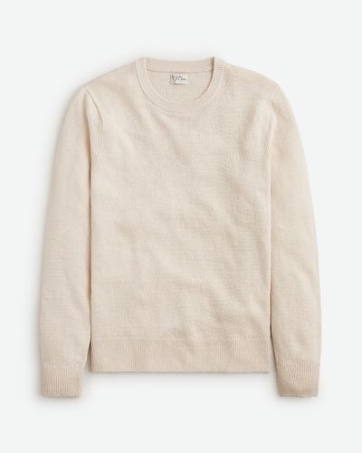 J.Crew Linen Crewneck Sweater - Natural