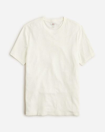 J.Crew Tall Hemp-Organic Cotton Blend T-Shirt - White