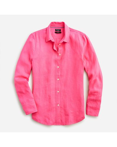 J.Crew Slim-fit Baird Mcnutt Irish Linen Shirt - Pink