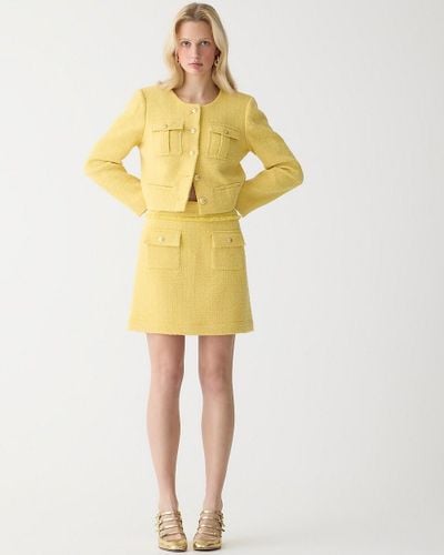 J.Crew Patch-Pocket Mini Skirt - Yellow
