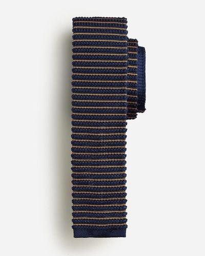 J.Crew Italian Silk Knit Tie - Blue