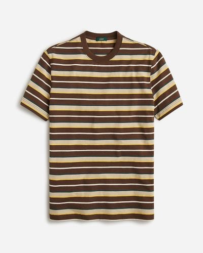 J.Crew Relaxed Premium-weight Cotton T-shirt In Stripe - Multicolor