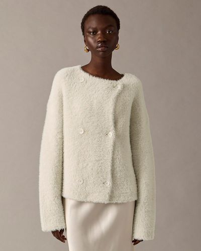 J.Crew Collection Oversized Double-Faced Wool-Blend Jacket - Natural