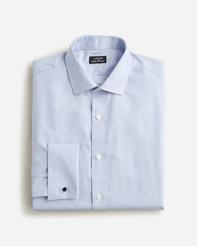 J.Crew Ludlow Premium Fine Cotton Dress Shirt With French Cuffs - Blue