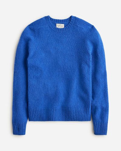 J.Crew Brushed Wool Crewneck Sweater - Blue