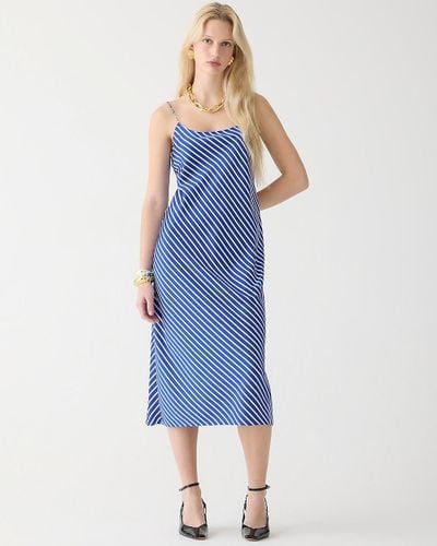 J.Crew Gwyneth Slip Dress - Blue