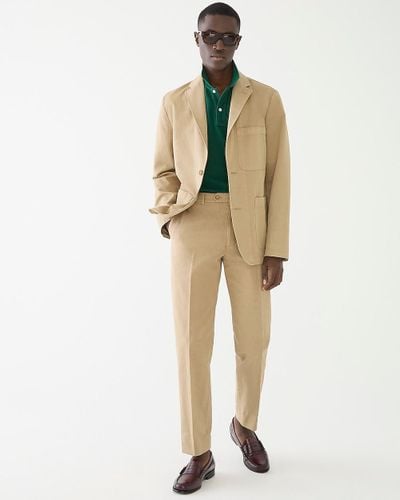 J.Crew Garment-Dyed Cotton-Linen Chino Suit Jacket - Natural