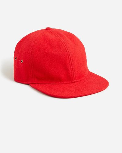 J.Crew Heritage Wool-Blend Baseball Cap - Red