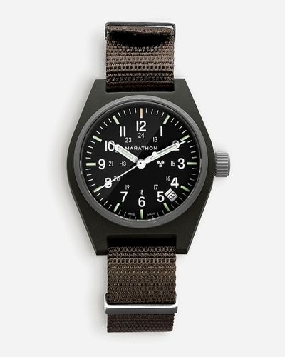 J.Crew Marathon Watch Company General-Purpose Quartz With Date - Black