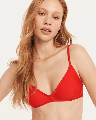 J.Crew French Bikini Top - Red