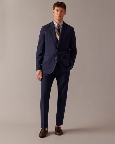 J.Crew Ludlow Slim-Fit Unstructured Suit Jacket - Blue