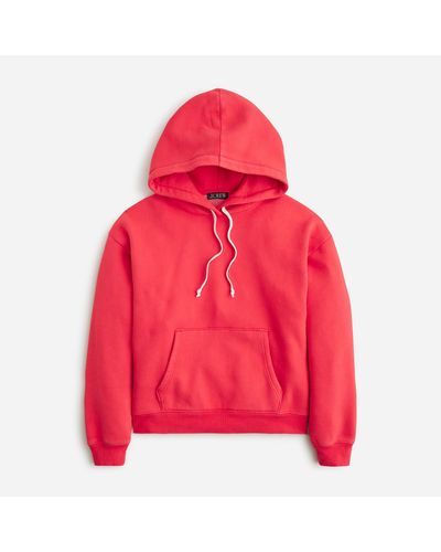 J.Crew Heritage Fleece Hoodie - Red