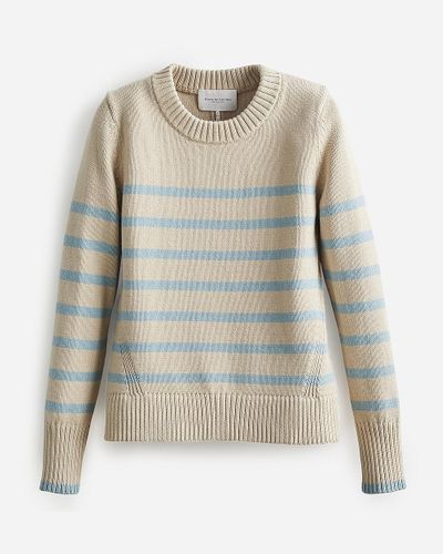 J.Crew State Of Cotton Nyc Castine Striped Sweater - Natural