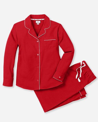 J.Crew Petite Plume Flannel Pajama Set - Red