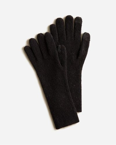J.Crew Ribbed Tech-Touch Gloves - Black