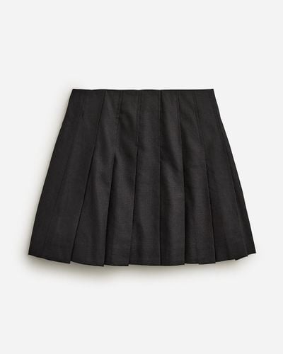 J.Crew Pleated Mini Skirt - Black