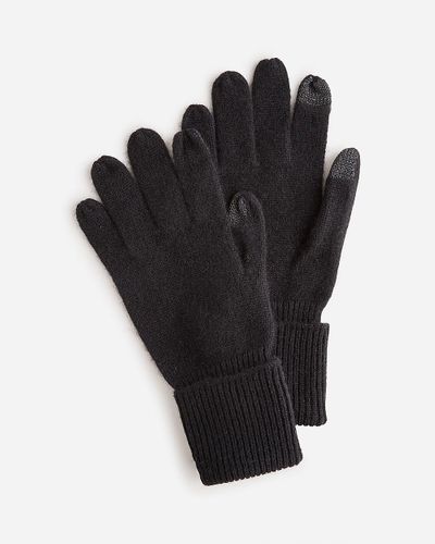 J.Crew Cashmere Tech-Touch Gloves - Black