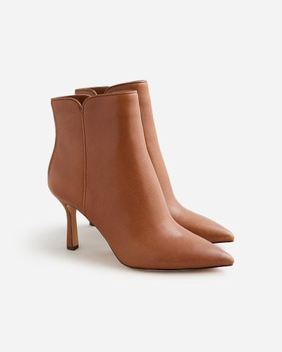 J.Crew Pointed-Toe Ankle Boots - Brown