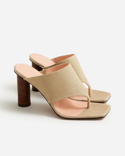 J.Crew Rounded-Heel Thong Sandals - Natural