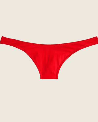 J.Crew 1989 High-Leg Bikini Bottom - Red
