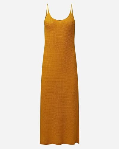 J.Crew Onia Textured Linen Maxi Dress - Orange