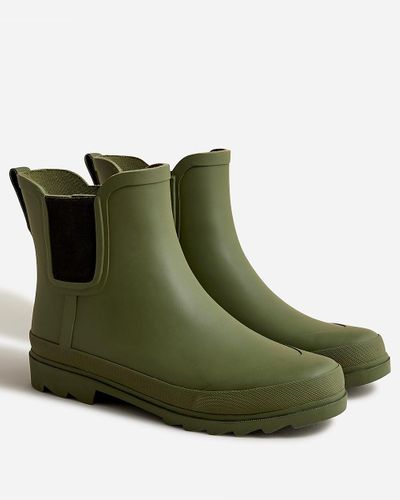 J.Crew Short Lug-Sole Rain Boots - Green
