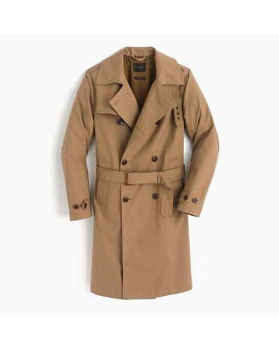 J.Crew Ludlow Double-breasted Water-repellent Trench Coat - Blue