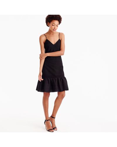 j crew spaghetti strap dress in lace