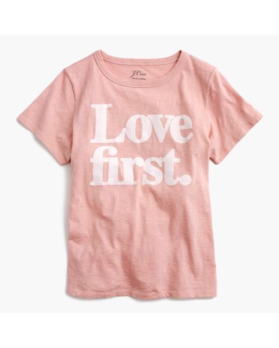 j crew love first t shirt