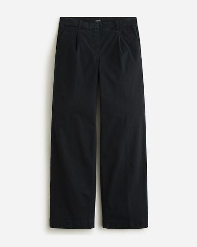 J.Crew Tall Pleated Capeside Chino Pant - Black