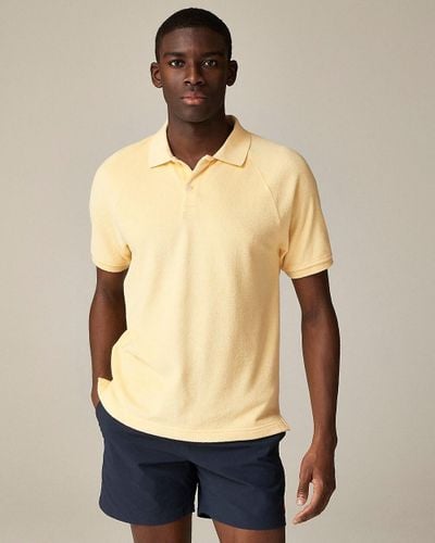 J.Crew Terry Cloth Polo Shirt - Natural