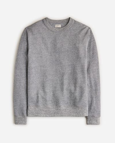J.Crew Long-Sleeve Textured Sweater-Tee - Gray