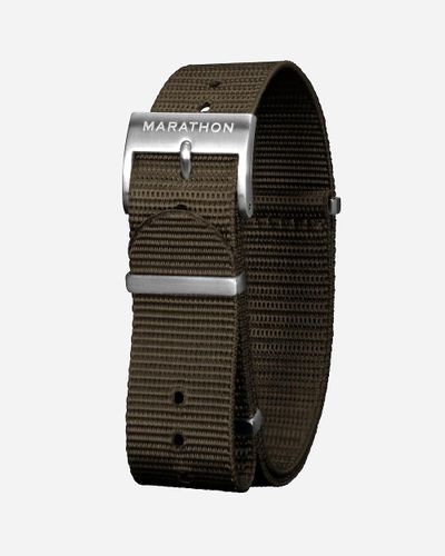 J.Crew Marathon Watch Company 18Mm Nylon Defense Standard Watch Strap - Black