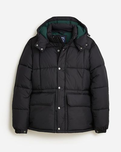 J.Crew Nordic Quilted Puffer Jacket With Primaloft - Black
