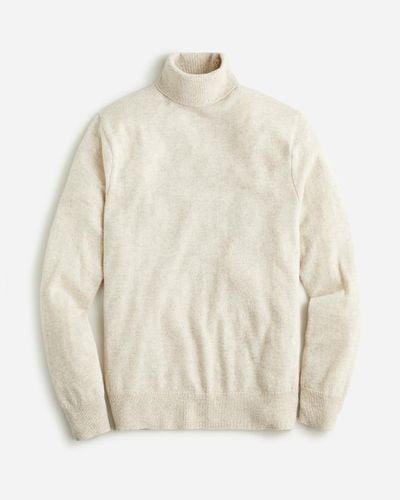 J.Crew Cashmere Turtleneck Sweater - White