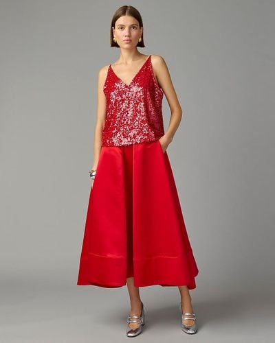 J.Crew Collection Ball Gown Skirt - Red