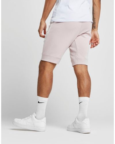 nike fleece shorts pink