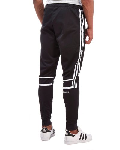 adidas Originals Cotton Challenger Track Pants in Black for Men - Lyst