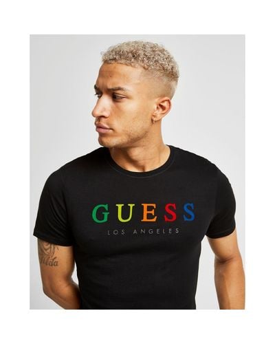 guess shirt rainbow