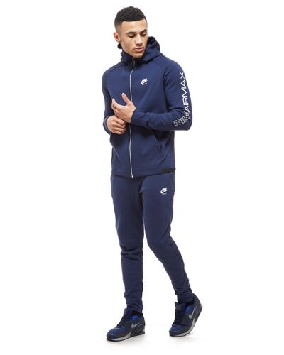 nike air full zip hoodie in navy