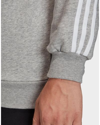 adidas Originals Fleece Sport Crew Sweatshirt in Gray for Men - Lyst