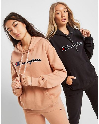 champion logo boyfriend hoodie