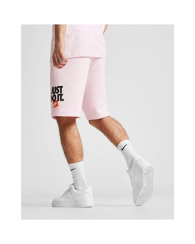pink fleece nike shorts