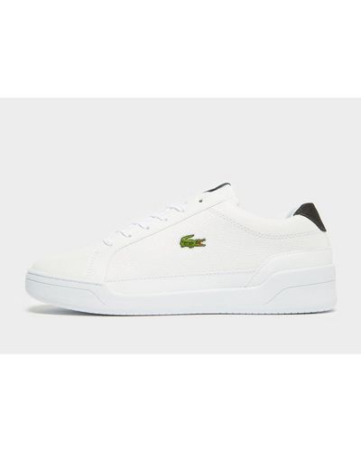 lacoste challenge trainers in triple white leather
