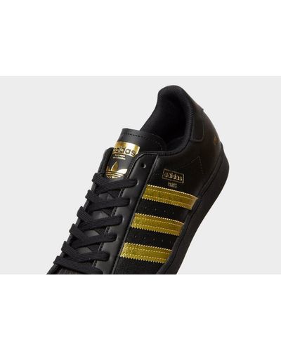 adidas superstar leather black