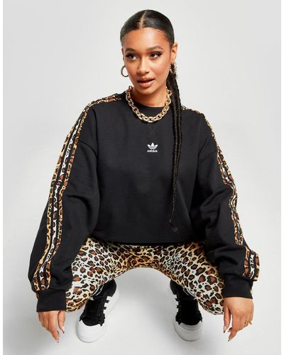 Adidas leopard luxe sweatshirt sale